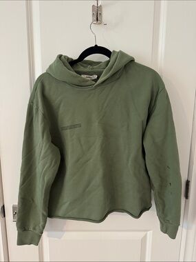 Pangaia Olive Green Hooded Sweater